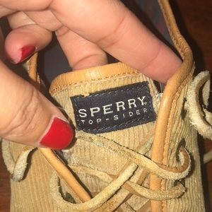 SPERRY TOP-SIDER TAN SNEAKERS, SZ 8.5